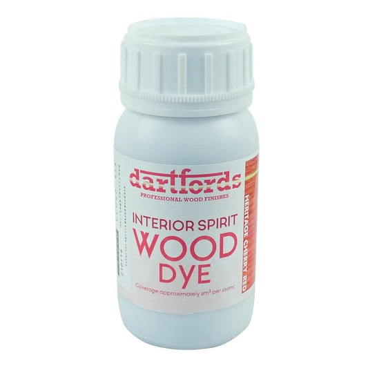 dartfords Heritage Cherry Red Interior Spirit Based Wood Dye - 230ml Tin