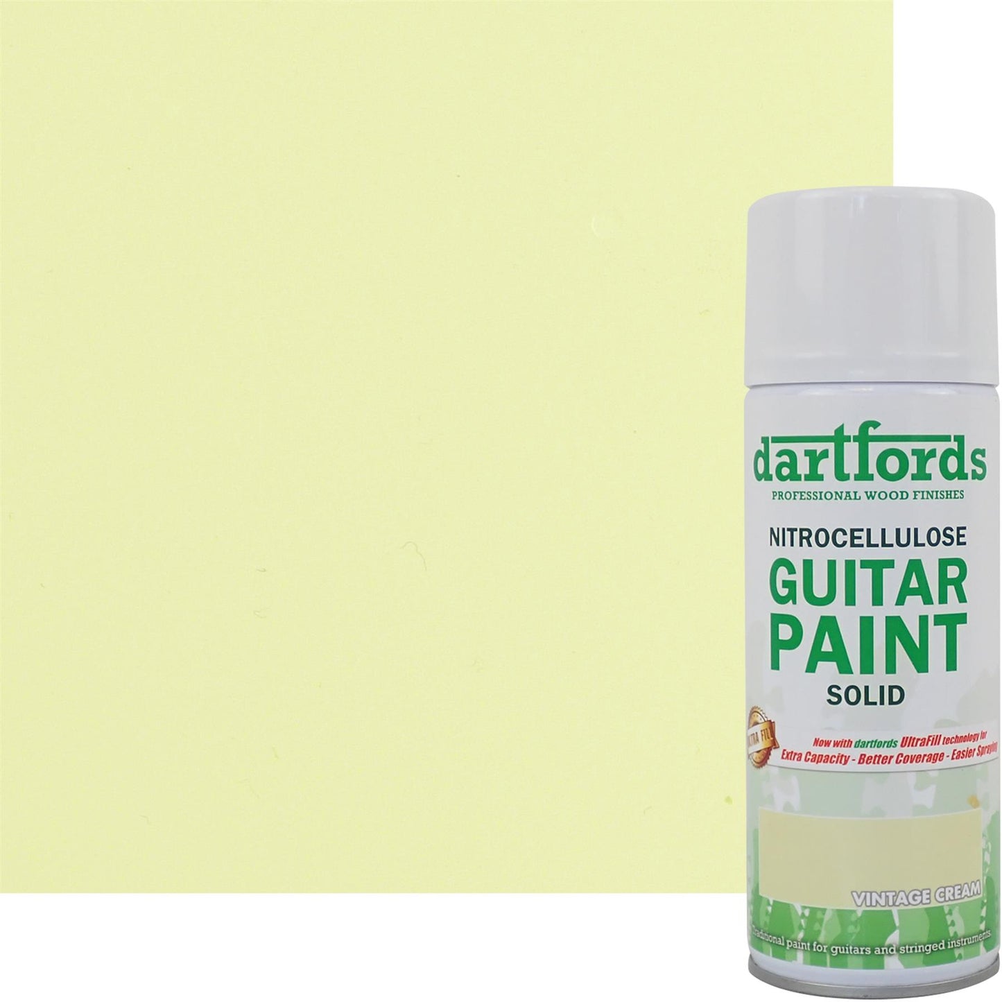 dartfords Vintage Cream Nitrocellulose Guitar Paint - 400ml Aerosol